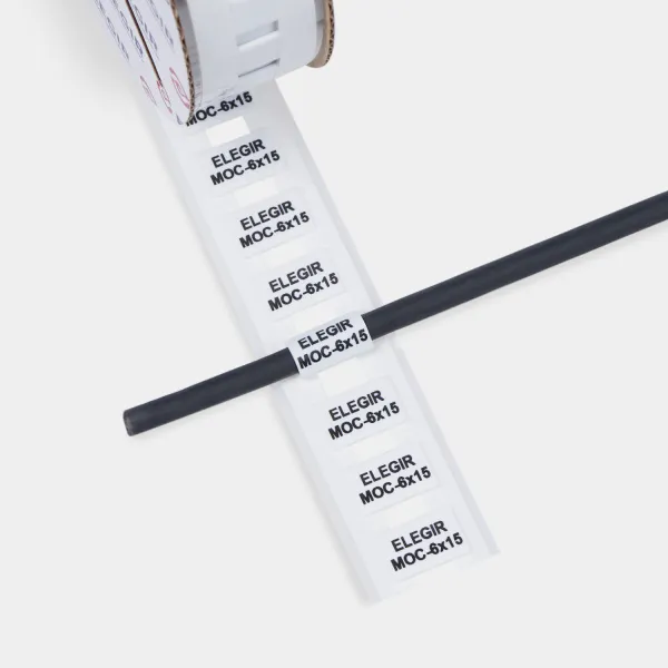 22006610  | Маркер овальный MOC-6-15-W белый (рул. 450 шт.), Elegir 