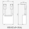 22199DEK | Ограничитель перенапряжения контакторов КМ-102 (9-18А) 24-48В_AC ОП-02, Dekraft