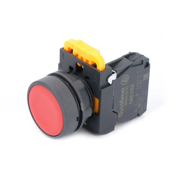 SB5AA42 | Кнопка красная, пластик, 1НЗ, Systeme Electric