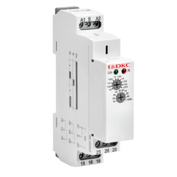 dkcDRM-TB-2-240 | Реле времени, задержка выключения, конфигурация контакта 2CO, AС/DC 12-240В, DKC