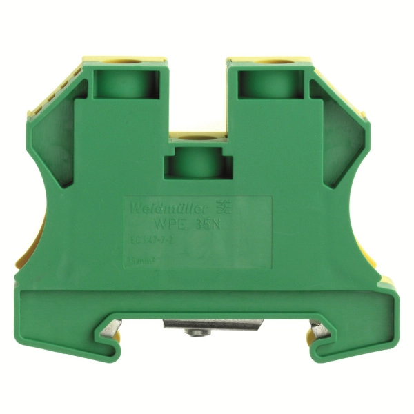 1717740000 WPE 35N | Винтовая клемма 35кв.мм "PE" WPE 35N, (уп.-20шт.), Weidmuller 