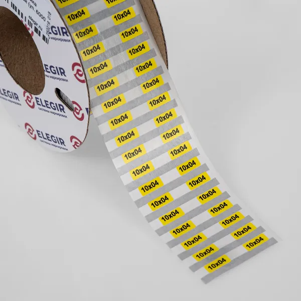 11610041  | Маркировочная наклейка NPP-10х04-Y желтая (рулон 6000 шт.), Elegir 