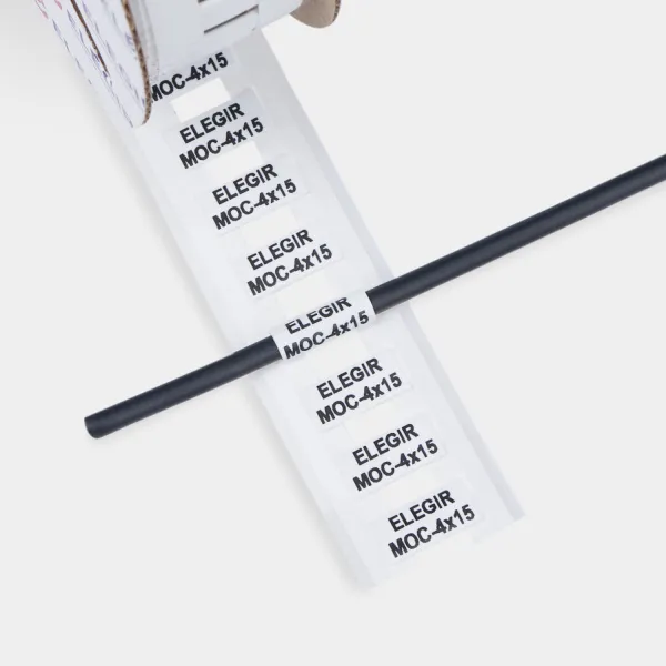 22004610  | Маркер овальный MOC-4-15-W белый (рул. 550 шт.), Elegir 