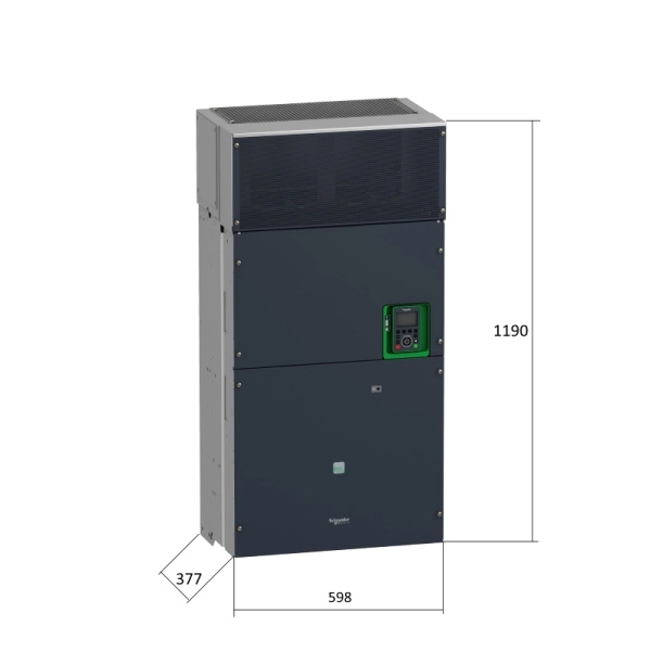 ATV630C25N4 | Преобразователь частоты, серия ATV630, 220/250 кВт, 393/481 А, перегрузка 150/110%, 380B, Schneider Electric
