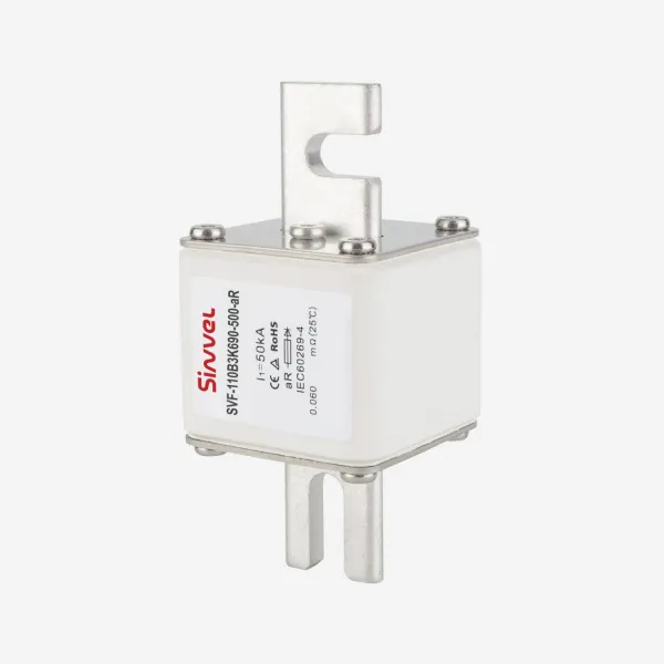SVF-110B2K1000-630-aR | Предохранитель, 630 А, 1000 В DC / 1000 В AC, aR, ножи под болт, габ 2, монт расст 110 мм, Sinvel 