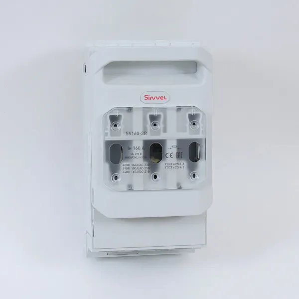 SV160-3B | Горизонтальный ПВР, 160 A, NH000/00, 3P, монтаж на шины, Sinvel 