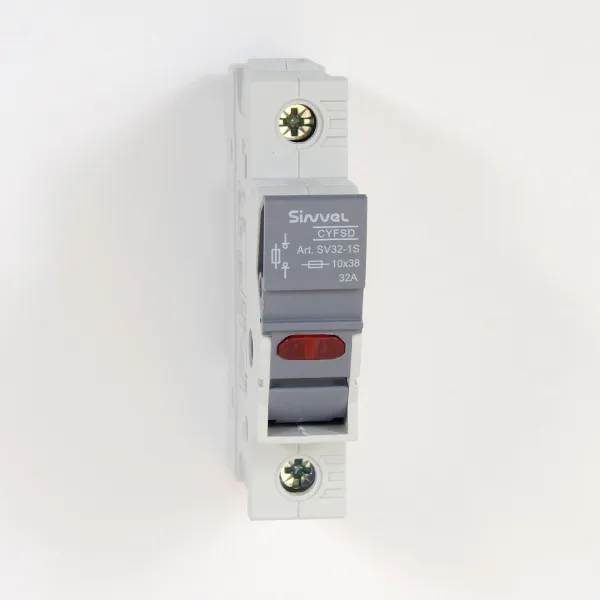 SV32-1S | Модульный ПВР, 32 А, 1Р, для 10х38мм, LED, 690 B AC/ 250 B DC, Sinvel 