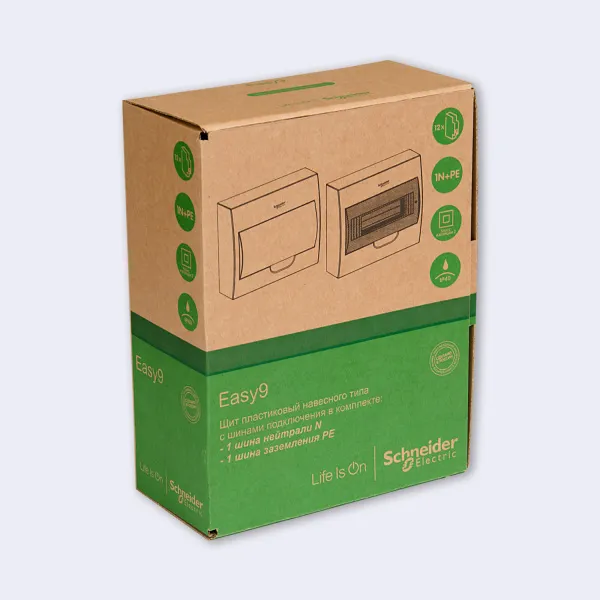 EZ9E112S2SRU | City9 Box корпус навесной с проз. дв. 1ряд/12мод, Systeme Electric