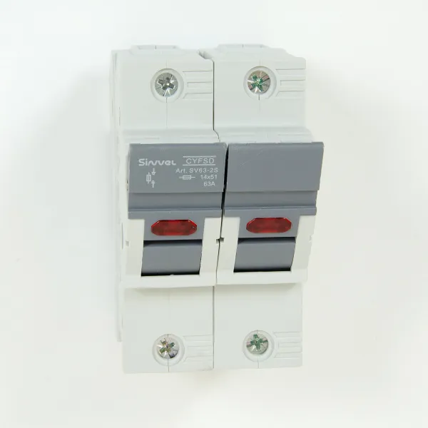 SV63-2S | Модульный ПВР, 63 А, 2Р, для 14х51мм, LED, 690 B AC/ 250 B DC, Sinvel 