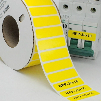 11635101  | Маркировочная наклейка NPP-35х10-Y желтая (рулон 3000 шт.), Elegir 