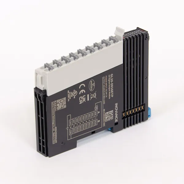 GL20-0016ETP | Модуль расширения для ПЛК Easy, 16 выходов транзисторных PNP, клеммы Push-in, Inovance