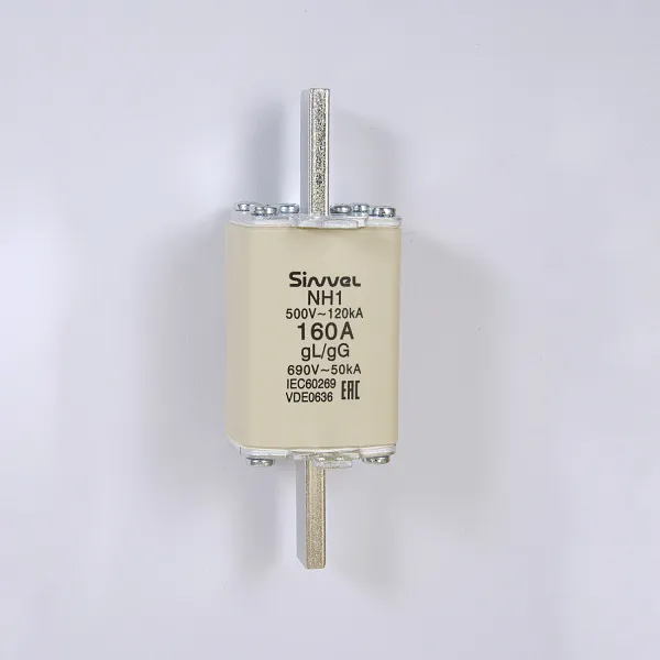FNH1S-160 | Предохранитель 160 A, габарит 1, gG, 500 B AC/ 440 B DC, боёк, Sinvel 