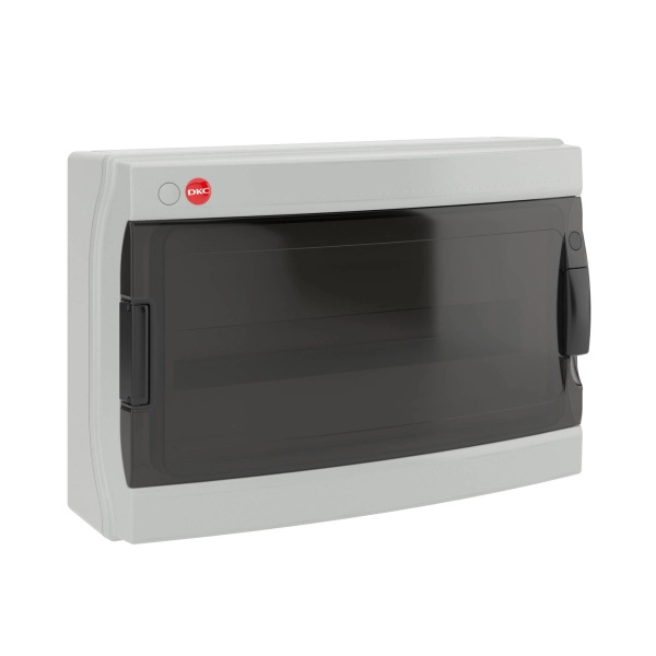 DKC 85618 Щит навесной 18 модулей IP65 серый с дымчатой обзорной дверью