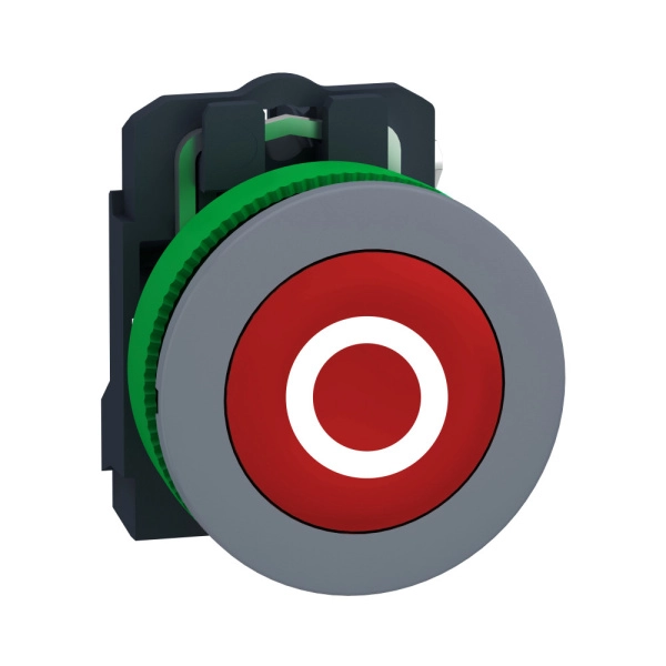 XB5FA4322C0 | Кнопка без подсветки, с возвратом, 1НЗ, красная, маркировка "O", C0, Schneider Electric