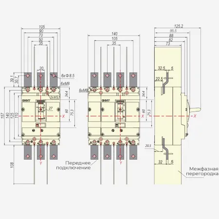 ch271502 | Выключатель-разъединитель NM8NSD-250 AC 3P, Chint