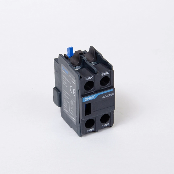 938258 | Приставка дополнительные контакты AX-3X/20 к Контактору NXC-06~630, Chint