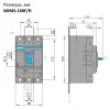 264746 | Автоматический выключатель NXMS-160F/3P 100А 36кА с электронным расцепителем, Chint