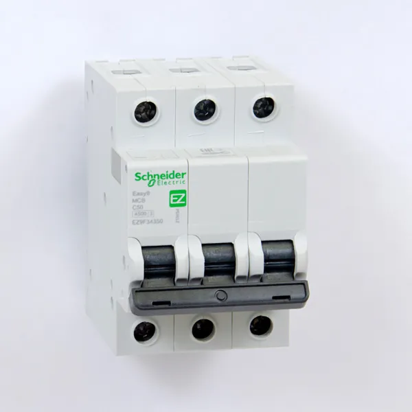  | Easy9, 3p, 50А, кривая C, 4,5кА — Автоматический выключатель, Schneider Electric