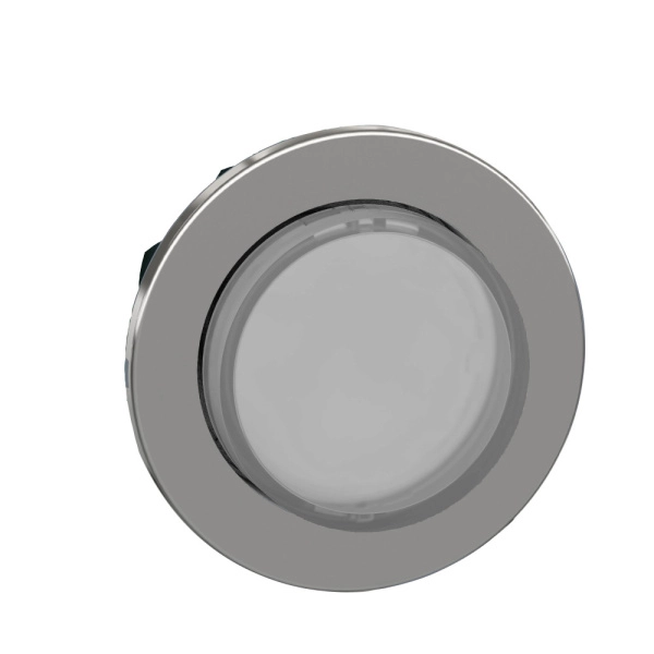 ZB4FH13 | Головка кнопки с фиксацией, белая подсветка, выступающий монтаж, Schneider Electric