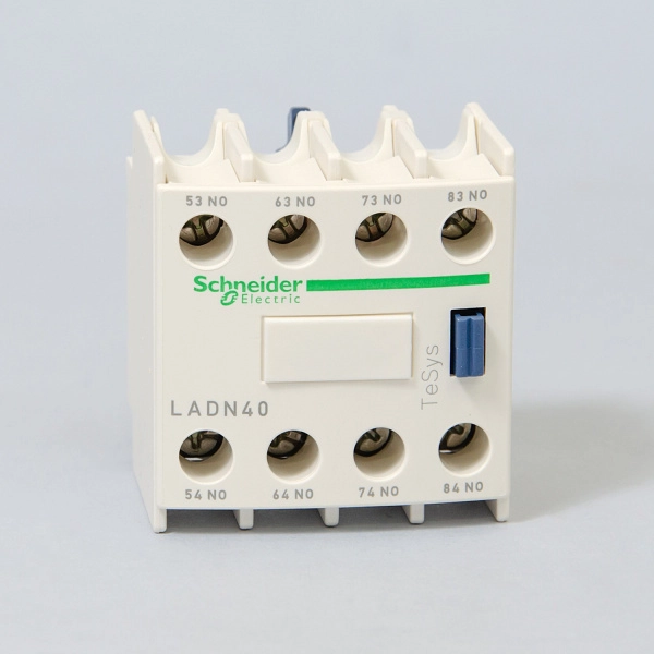 LADN40 | Блок дополнительных контактов, 4 НО, фронтальный монтаж, Schneider Electric