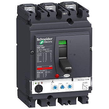 LV430989 | Автоматический выключатель NSX160N Micrologic 2.2M 3P3d 100A 50кА, Schneider Electric