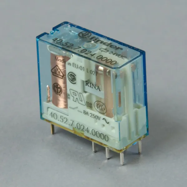405270240000 | Миниатюрное реле, серия 40, 24В DC чувств., 8А, 2CO, Finder