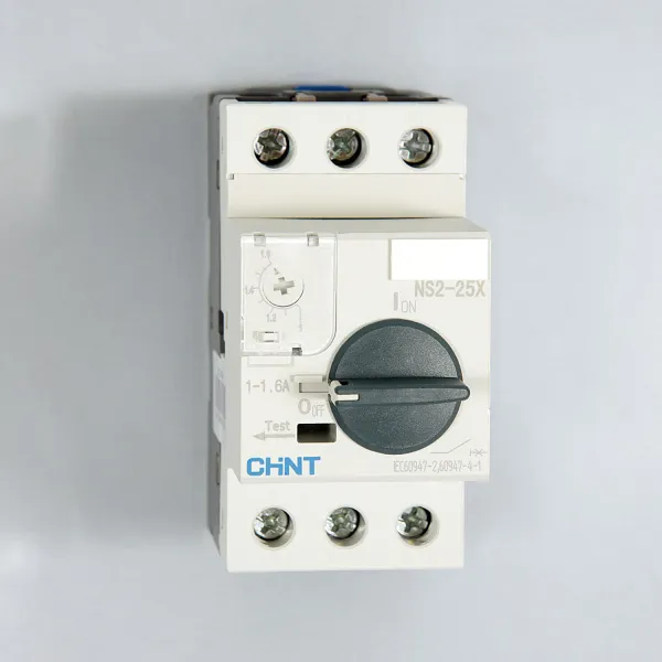 Автоматический выключатель защиты двигателя NS2-25X 1-1.6А с поворотной ручкой, Chint, ch495181