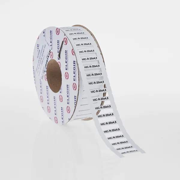 419204602  | Маркер для контейнеров HIC-R-20-4,6-W, форма под конус (рулон - 2500 шт.), Elegir 