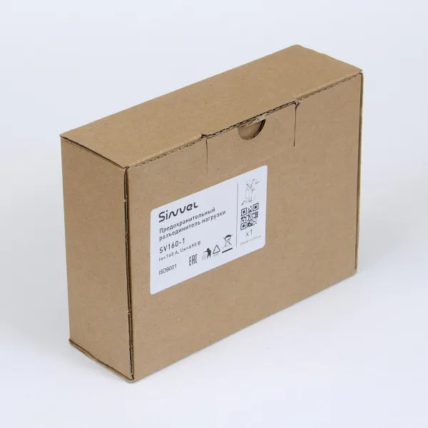 SV160-1 | Горизонтальный ПВР, 160 A, 000, 1P,  хомутные зажимы 1,5-50 мм2, Sinvel 
