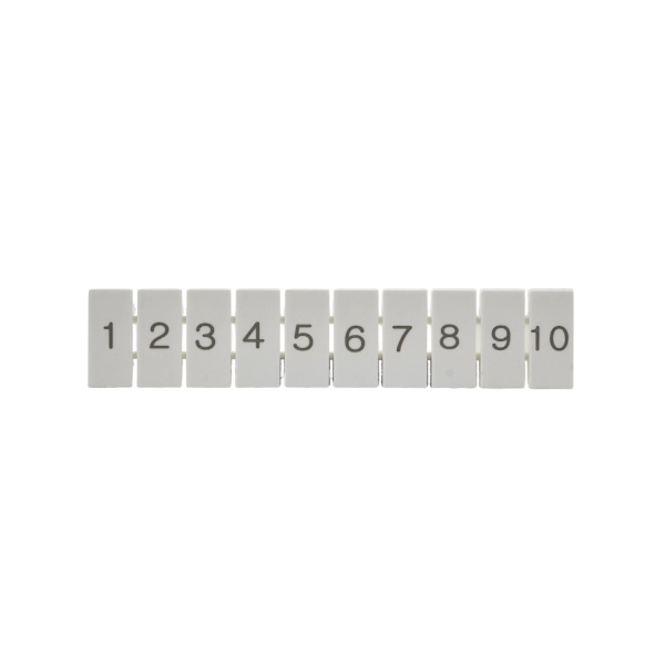 ZB5(1-10)  | Маркировка верхняя горизонтальная для клемм 2.5 кв.мм, 1-10 (1 лист = 10 шт.), Clims 