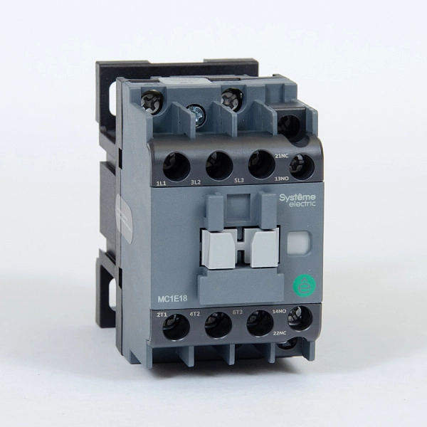 MC1E18M7 | КОНТАКТОР MC1E 3P 18A НО+НЗ 220V/230V 50/60ГЦ (LC1E1810M5), Systeme Electric