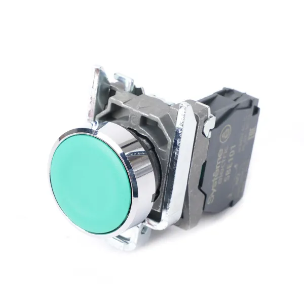 SB4BA31 | Кнопка зелёная, металл, 1НО, Systeme Electric