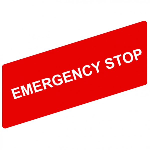 ZBY02330 Маркировка EMERGENCY STOP, Schneider Electric 