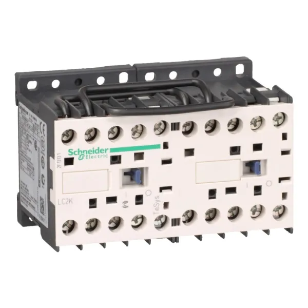 LC2K0901E7 | Контактор реверсивный, серия Tesys K, 3P, 9 А, AC3, 1 НЗ, 48В AC, Под винт, Schneider Electric