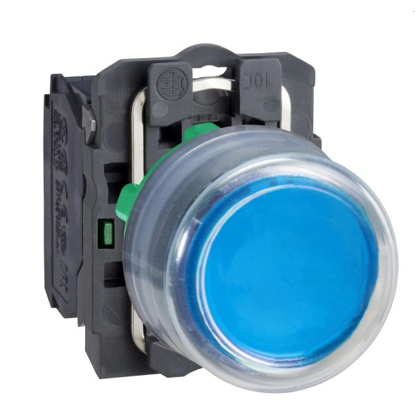 XB5AP61 | Кнопка с колпачком без подсветки, с возвратом, 1НО, синяя, Schneider Electric
