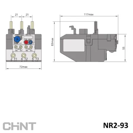 268145 | Тепловое реле NR2-93 23-32А, Chint