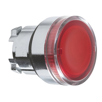 ZB4BW34 | Головка кнопки с подсветкой, красная, заподлицо, Schneider Electric