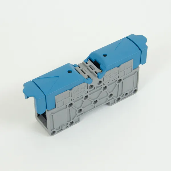 1030020 | Силовой клеммник на DIN-рейку 35 мм², болт M8, синий, Onka