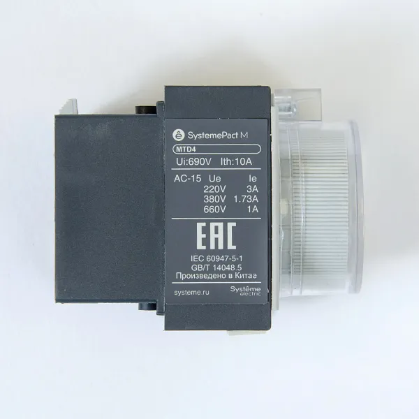 MTD422 | ДОП. КОНТ. MC1G/E ВЫД. ВРЕМ. ВКЛ 0,1…30С (LAETSD), Systeme Electric