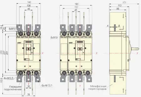 ch269593 | Выключатель-разъединитель NM8NSD-400 AC 3P, Chint