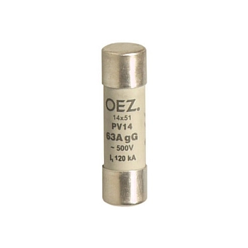 OEZ:06711 | Плавкая вставка, серия PV, 0,25А, кривая aM, размер 14x51мм, OEZ 