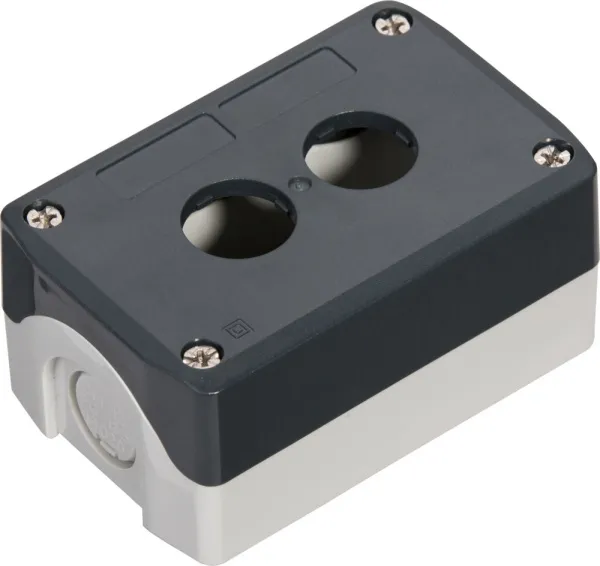 SALD02 | Кнопочный пост SALD02, 2 отверстия, серый, Systeme Electric