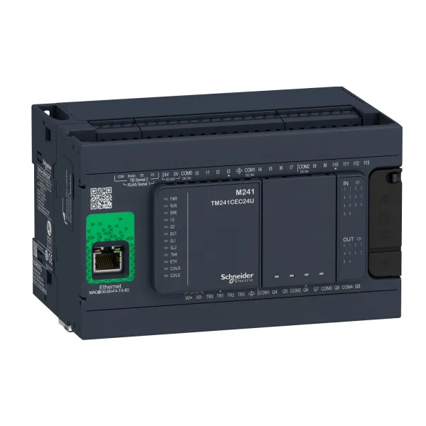 TM241CEC24R | Программируемый логический контроллер Modicon M241 24IO, Schneider Electric