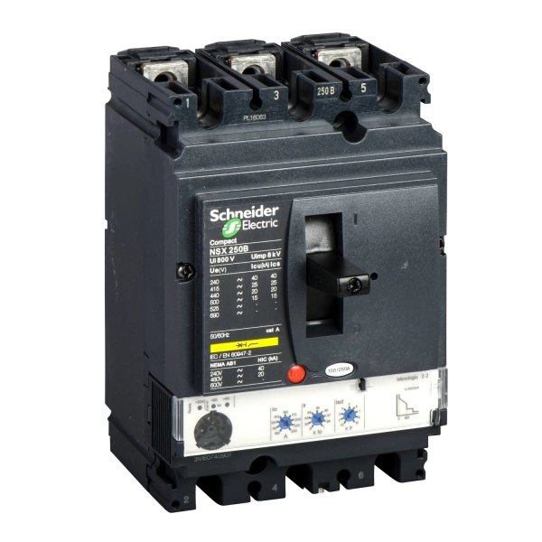 LV431790 | Автоматический выключатель NSX250H Micrologic 2.2 3P3d 250A 70кА, Schneider Electric
