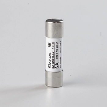 SVF-C10690-6-aR | Предохранитель, 6 А, 690 В АС, aR, цилиндр., 10х38 мм, Sinvel 