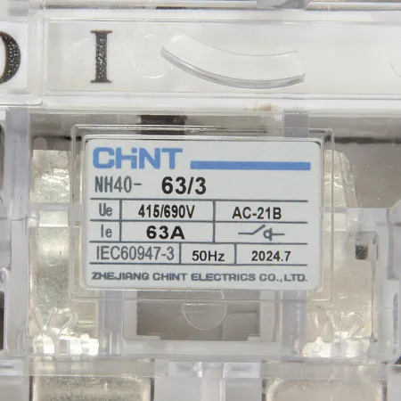 ch393527 | Выключатель-разъединитель NH40-63/3 ,3P ,63А, стандартная рукоятка управления, Chint