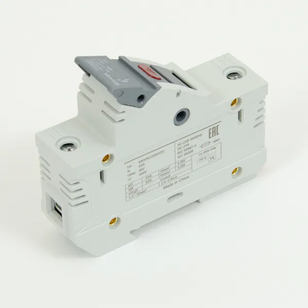 SV63-1S | Модульный ПВР, 63 А, 1Р, для 14х51мм, LED, 690 B AC/ 250 B DC, Sinvel 