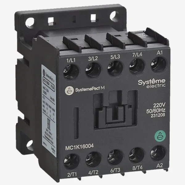MC1K12004M7 | КОНТАКТОР MC1K 4P(4НО) 12A AC220V 50/60Hz, Systeme Electric