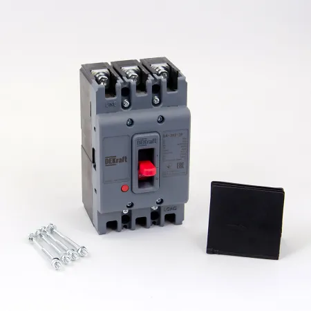 22809DEK | Силовой авт. выключатель для защиты двиг. 3P 100А 25кА ВА-302, Dekraft
