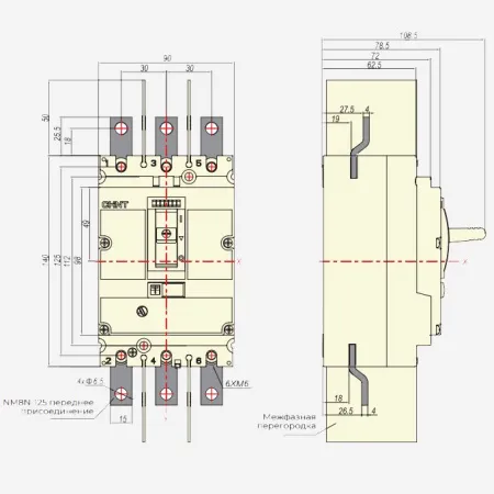 ch271885 | Выключатель-разъединитель NM8NSD-125 DC 3P, Chint